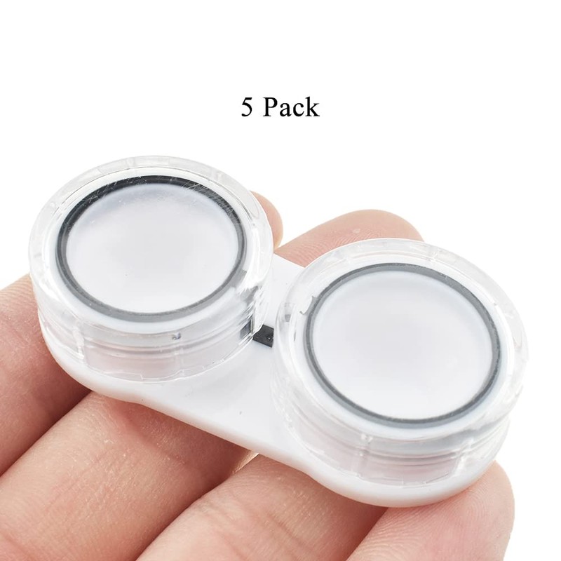 HAHIYO Contact Lens Case Box Holder Diameter 24mm Durable Leakproof