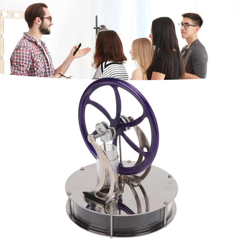 Low Temperature Stirling Engine Model Stainless Steel Base Anti Rust