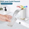 Midanya Bathroom Sink Faucet Waterfall Spout Single Handle 1 Hole
