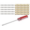 EMSea PC Case Motherboard Screws Kit, M3x6x4mm Brass Standoffs M3x5mm