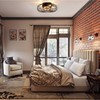 NookNova Ceiling Fan with Lights, 16 Inch Caged Ceiling Fan