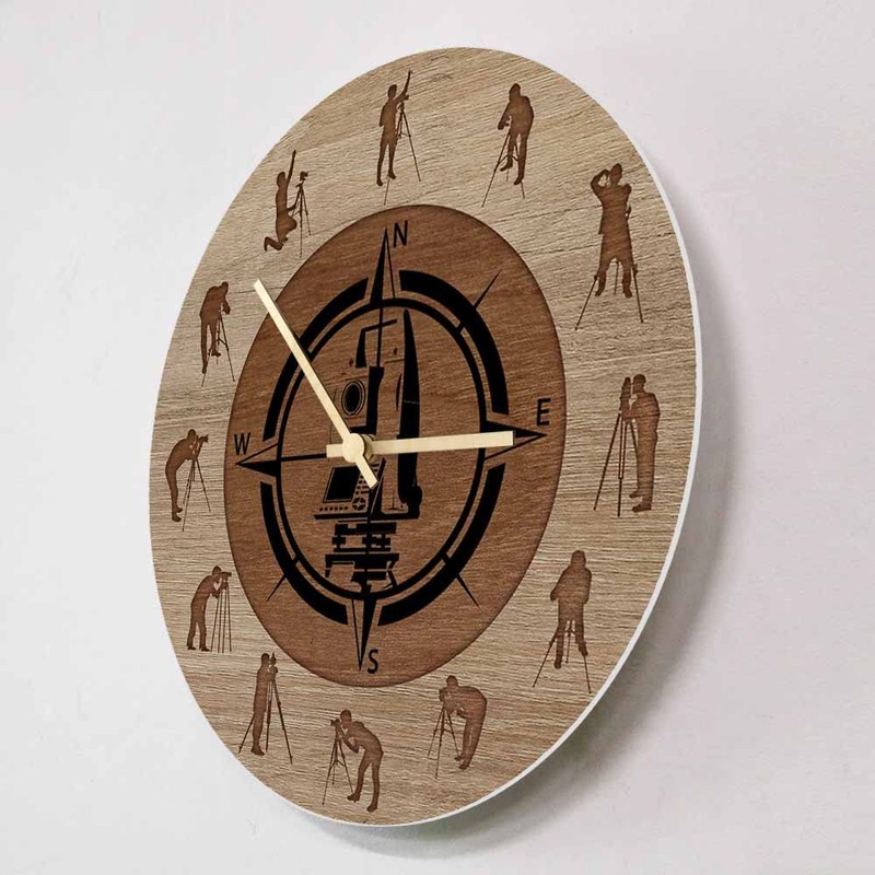 Geek Alerts Surveyor Profession Construction Work Wall Clock Engineer Home