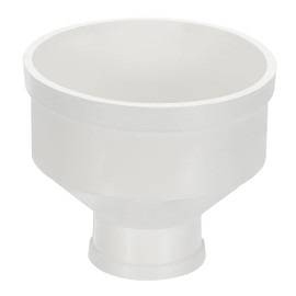 PATIKIL 4" to 2" Duct Reducer, PVC Pipe Increaser Adapter Ducting Airflow Tube Pipe Fitting for DWV (Drain, Waste and Vent) Ventilation Ducting, White