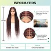 Fecihor 360° HD Full Lace Knotless Braided Wigs for Women