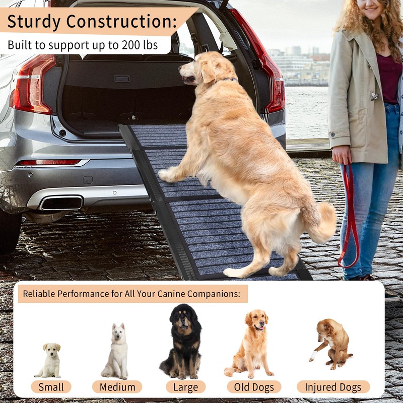 [2024 Upgraded] Pawsitive Rise 63" Long, 17" Wide Folding Dog