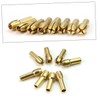 DOITOOL 24pcs Brass Collet for Rotary Tools Golden Compatible with