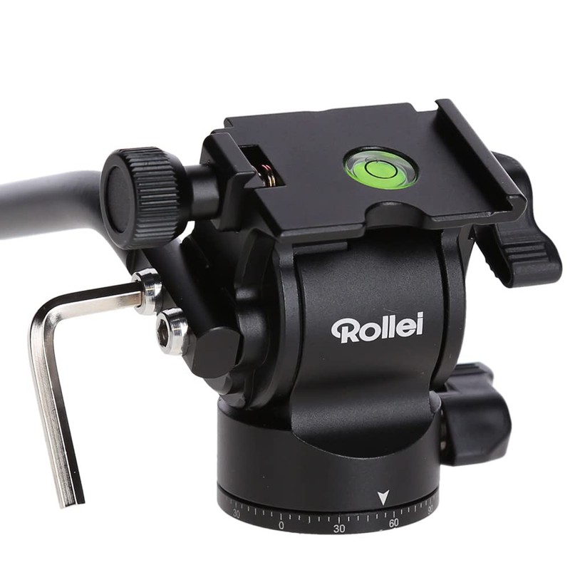 Rollei V5I Video Tripod Head for Light and Soft Movements,