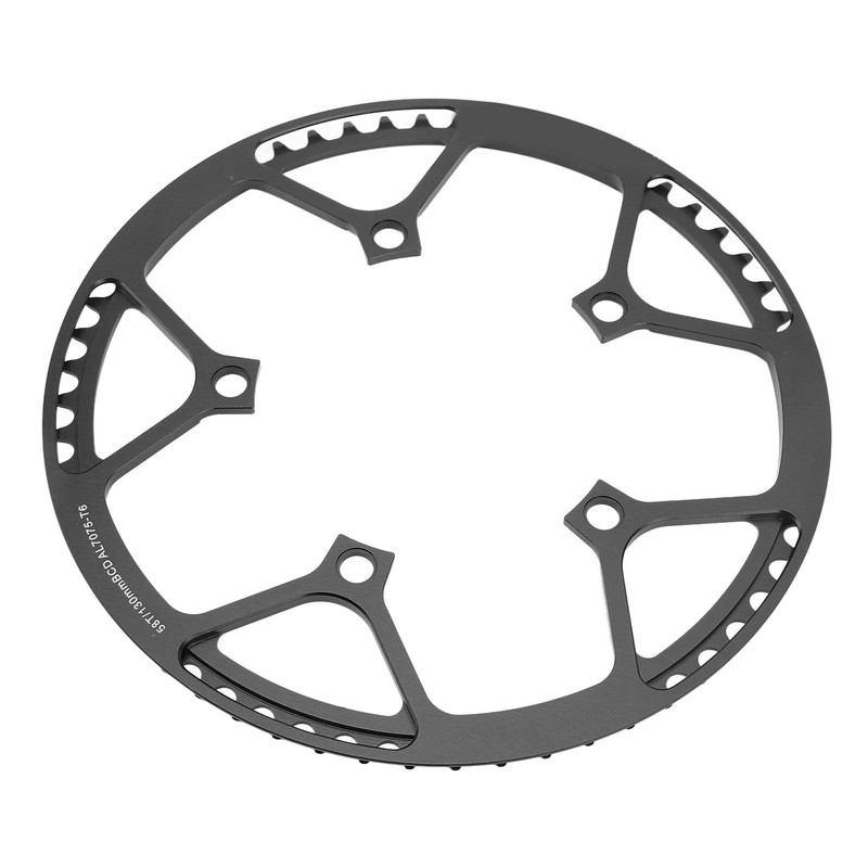 58T Bike Chainring All Aluminum Alloy Low Density Sturdy Anodized