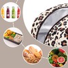MEMOFYND 1-Piece Lunch Bag with Leopard Print and 1 Cutlery