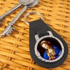 Giftshop UK Blessed Virgin Mary Leather Key Fob