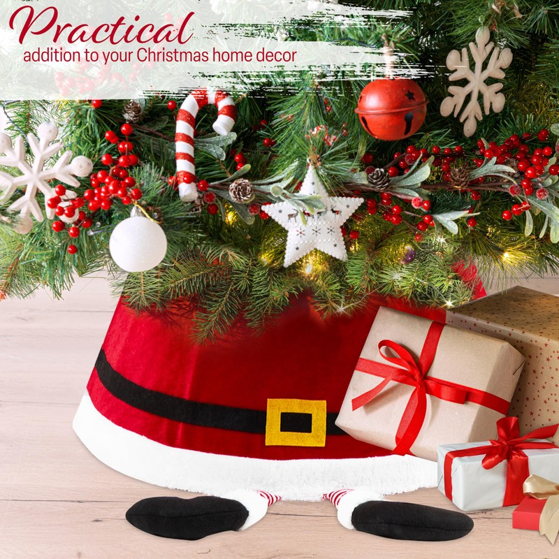 DECO EXPRESS Christmas Tree Skirt - Funny Christmas Santa Tree