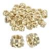 Sourcing Map Knurled Insert Nuts - 50pcs M3 x 3mm