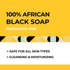 AKWAABA 100% African Black Soap(Fragrance-free) 4oz - For Body and