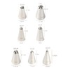 Drop Flower Piping Tips Set, 107, 109, 129, 131, 191,