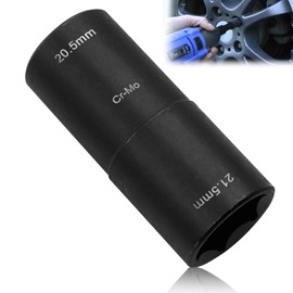 ELNLE Wheel Nuts Nut 21.5 mm x 20.5 mm Double Head Wheel Brace Wrench for Damaged Wheel Nut Compatible with Ford Land Rover