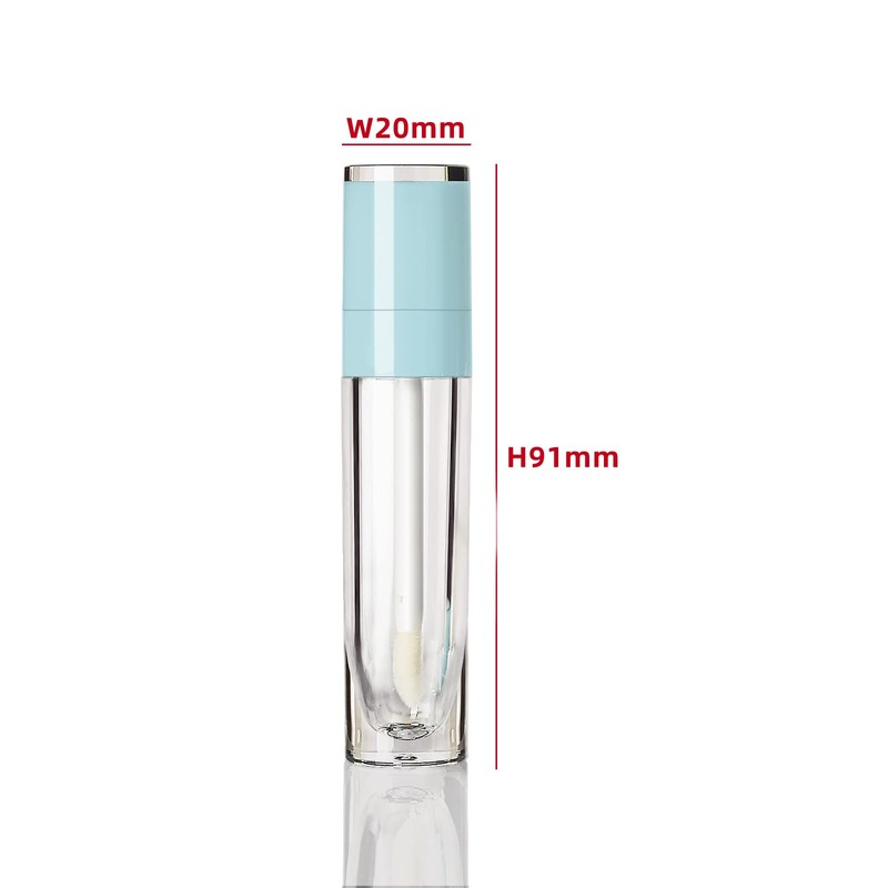 COSIDEA 25pcs Refillable Light Blue Empty 6ml Lip Gloss Tubes