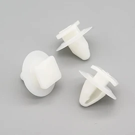 VVO Fasteners- White Plastic Windscreen Cowl/Scuttle Panel Clips for Fiat Punto, (Pack of 10)