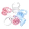 Anillo Para Pegamento Pestañas Soporte Ajustable Set (100pz)- Soporte de