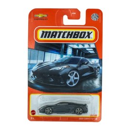 Matchbox 2022 Basic Set - Black 2020 Corvette C8 20-100 Bundled with a Byron's Attic Car Protector