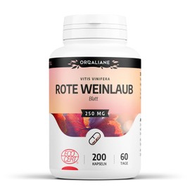 Bio Rote Weinlaub - 250 mg - 200 Kapseln