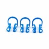 CAREPACY 10pcs Dental Dentist Cotton Roll Holder Blue-Disposabl