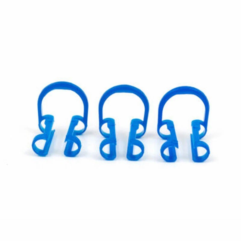 CAREPACY 10pcs Dental Dentist Cotton Roll Holder Blue-Disposabl