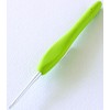 CLOVER 1040/B Lime Green Amour Crochet Hook, Size B, Yellow,