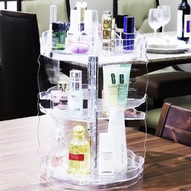 Best Deco Acrylic Rotating Cosmetic Organizer (Select 1 of 2) - Acrylic Rotating Cosmetic Organizer_Large(大) / 베스트데코 아크릴 회전식 화장품정리함 2종 택1 - 아크릴회전식화장품정리대_대(大)