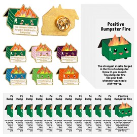 Arrowbash 30 Sets Christmas Dumpster Gifts Pins Emotional Positive Appreciation Gifts for Student Coworker (Multiple Colors)