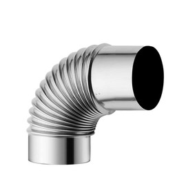 SPORTARC 90 Degree Stainless Steel Pipe Elbow Diameter 60 mm Welding Fitting Exhaust Elbow Angle Pipe Chimney Pipe Stainless Steel Pipe Stove Pipe for Tent Stove Wood Stove