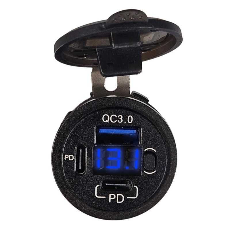 VMAXTANKS Group 24 Battery Box Complete Power Center LED USB-C