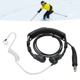 Elprico Throat Microphone, Noise Cancellation, Enhanced Earpiece Headset with U94 PTT Tactical Laryngophone Earpiece for Motorola T5000 Walkie Talkie Earpiece