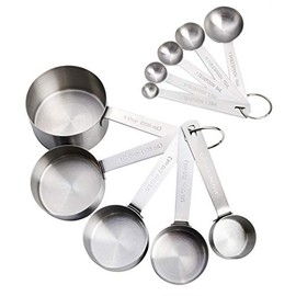 Babish 10-Piece Stainless Steel Measuring Cups & Spoon Set