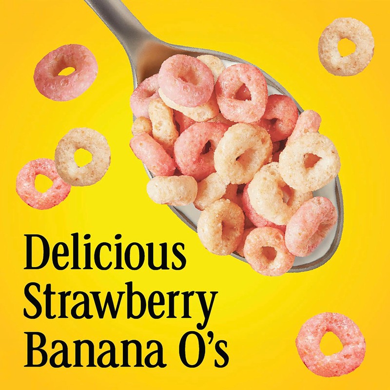 Strawberry Banana Cheerios, Heart Healthy Gluten Free Breakfast Cereal, Made