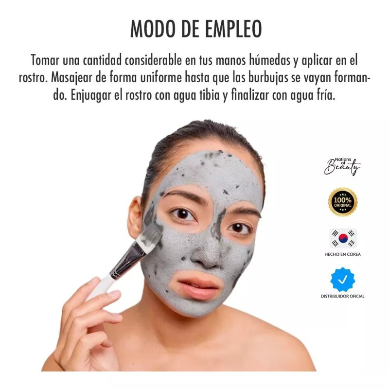 Lunes Jabón Limpiador Facial Para Piel Grasa Carbón Activado Corea