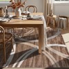 Rugshop Modern Wavy Circles Design Area Rug, Non-Shedding Carpet for