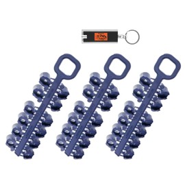 3 Pack Rain Bird 5000 Series Rotor Nozzle Trees, RainBird 5000RCTREE Nozzle Rack fits 5000 5004 4252NZLPK, 42SA+, 52SA, 42SA Series, Low Angle and Rain Curtain, Includes LED Keychain Light