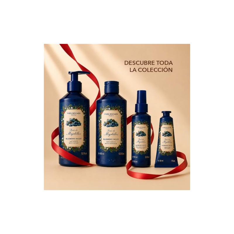 Yves Rocher Kit Corporal Arándanos Azules, Gel de Ducha, Crema