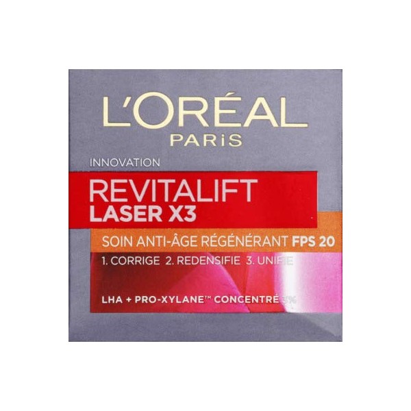 L'Oréal Paris Revitalift Laser X3 Anti-Ageing Regenerating Care FPS 20 - The 50 ml Pot