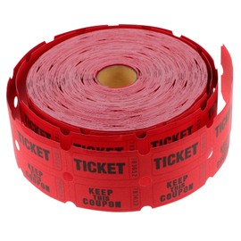 Garneck Raffle Ticket Roll 1000 Pieces Numbered Lottery Ticket Label Event Ticket Roll Universal for Carnival Entrance Door Awards Class