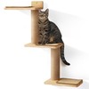 FUKUMARU Cat Wall Shelves, 3 in 1 Transformable Cats Scratching