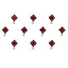 Comet Busters Beautiful Square Red Stone Bindi