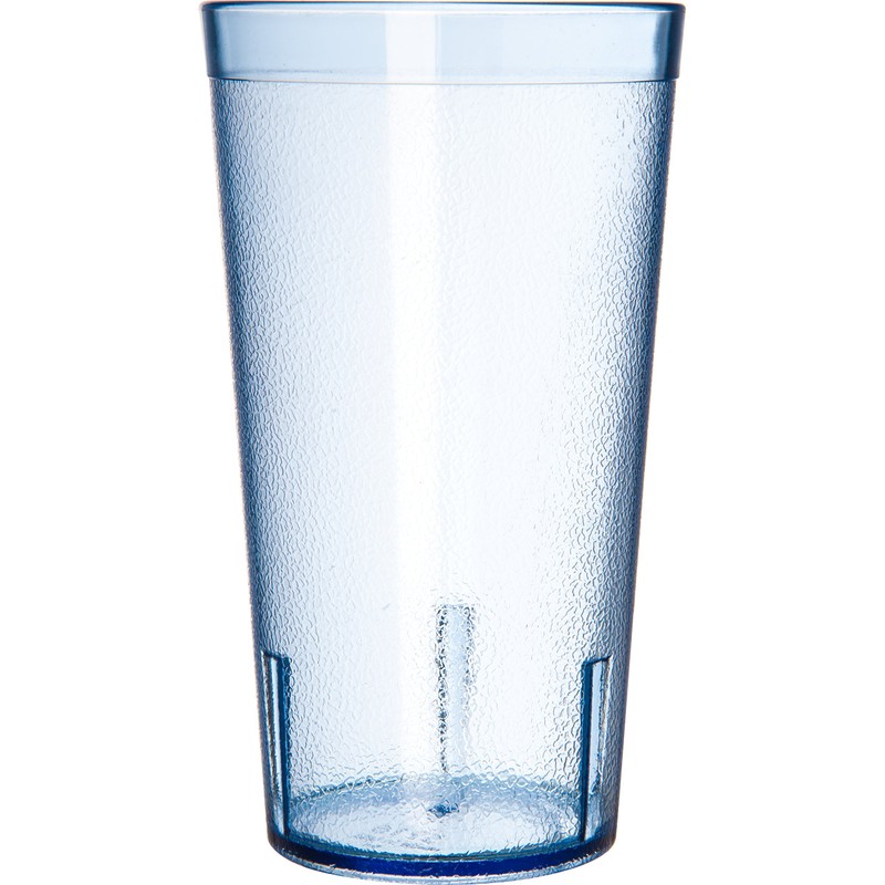 Carlisle 5216-8154 Stackable Shatter-Resistant Plastic Tumbler, 16 oz, Blue (Pack