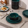 GZG Ceramic Dinnerware Set for 4,12 Piece Modern Style Stoneware