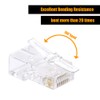 VCELINK Pass Through RJ45 Connector CAT5 CAT5E RJ45 Ends 50pcs
