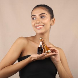 Ayurveda Gift Set - Kansa Wand Double Head and Ruby Elixir Kumkumadi Serum - Traditional Ayurveda Set for Face Massage and Skin Care, Ideal for Promoting Relaxation and Natural Skin