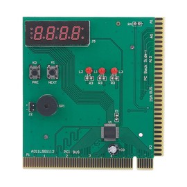 Goshyda Diagnostic Card, 4 Digit Card PC Analyzer Computer Diagnostic Motherboard Post Tester with Ming Sound to Report Error Function for PCI & ISA