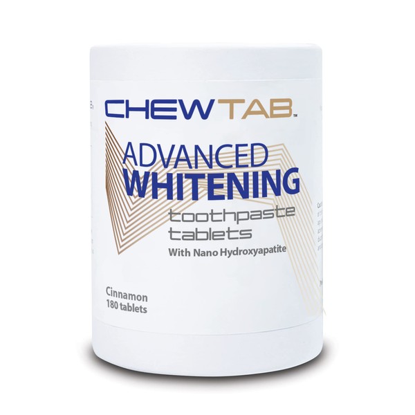 Weldental Chewtab Advanced Whitening Toothpaste Tablets with Nano-Hydroxyapatite Cinnamon Refill