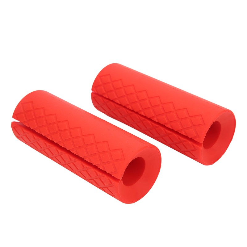 1 Pair Dumbbell Grip Silicone Anti Slip Thicken Bar Grip