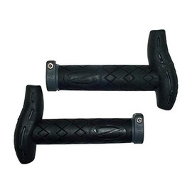 HERRMANS Bicycle Grips with Bar Ends 150 mm MTB Grips Handlebar Grips